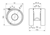 5920UAP050L51-10 LOAD 7001 - TENTE LINEA Swivel Caster-2