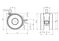 5925PJI075S70-10x15/10 Scan RAL9002 - TENTE LINEA Swivel Caster-2