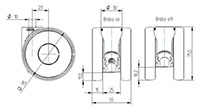 592DUAI075L51-10 RAL7001 - TENTE LINEA Swivel Caster-2