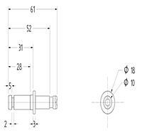 TENTE LEVINA Series 2.95 Inch (in) Wheel Diameter Design Swivel Caster (5320PJO075B10 11x31) - 3