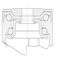 TENTE LEVINA Series 4.92 Inch (in) Wheel Diameter Design Swivel Caster (5370PJP125P52) - 2