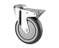 TENTE 1670 Series 3.94 Inch (in) Wheel Diameter Institutional Steel Swivel Caster with Total Lock (1677PIP100P30-13)