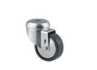 TENTE 2470 Series 0.75 Inch (in) Tread Width Institutional Steel Swivel Caster (2470UOK050P30-11)