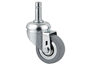 TENTE 2470 Series 1.97 Inch (in) Wheel Diameter Institutional Steel Swivel Caster (2470DIK050B10-11x31)