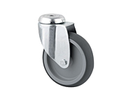 TENTE 2470 Series 2.95 Inch (in) Wheel Diameter Institutional Steel Swivel Caster (2470PIO075P30-11)