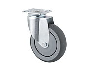 TENTE 2470 Series 2.95 Inch (in) Wheel Diameter Institutional Steel Swivel Caster (2470PIP075P40)