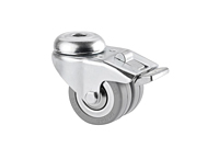 TENTE 2970 Series 1.97 Inch (in) Wheel Diameter Twin Wheel Steel Swivel Caster (2975DIK050P30-11)