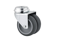 TENTE 2970 Series 1.97 Inch (in) Wheel Diameter Twin Wheel Steel Swivel Caster (2970PJO050P30-11)