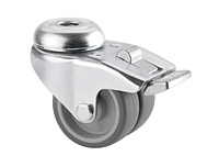 TENTE 2970 Series 1.97 Inch (in) Wheel Diameter Twin Wheel Steel Swivel Caster (2975PJO050P30-11)