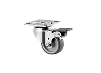 TENTE 7470 Series 1.97 Inch (in) Wheel Diameter Stainless Steel Swivel Caster (7475PJO050P40)