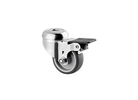 TENTE 7470 Series 1.97 Inch (in) Wheel Diameter Stainless Steel Swivel Caster (7475PJO050P30-11)