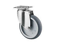 TENTE 7470 Series 2.95 Inch (in) Wheel Diameter Stainless Steel Swivel Caster (7470PIO075P40)