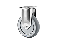 TENTE 7470 Series 3.94 Inch (in) Wheel Diameter Stainless Steel Rigid Caster (7478PJC100P50)