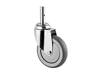 TENTE 7470 Series 3.94 Inch (in) Wheel Diameter Stainless Steel Swivel Caster (7470PJC100R05-18x62 M6/30)