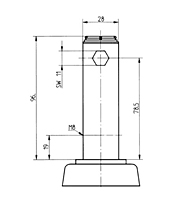 TENTE INTEGRAL Series Stainless Steel Hospital Bed Swivel Casters - 3