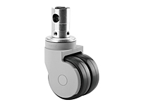 TENTE 5979 Series 1.97 Inch (in) Bolt Length Care Bed Swivel Caster with Central and Total Lock (5979PIP075R36-32S30)