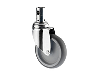 TENTE 2470 Series 3.94 Inch (in) Wheel Diameter Care Bed Swivel Caster with Central, Total and Directional Lock(2474PIO100R36-32S30)