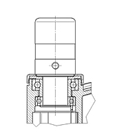 TENTE LINEA Series 4.92 Inch (in) Wheel Diameter Swivel Caster (5940UAC125R05-32 CC R9002) - 2