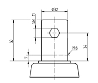 TENTE BARIATRIC Series 1.77 Inch (in) Bolt Length Swivel Caster (3940UAP150R05-32) - 3