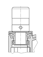 TENTE LINEA Series 5.91 Inch (in) Wheel Diameter Swivel Caster (5980UAP150R05-32) - 2