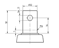 TENTE LINEA Series 5.91 Inch (in) Wheel Diameter Swivel Caster (5980UAP150R05-32) - 3