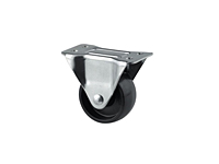 TENTE 3430 Series 0.35 Inch (in) Plate Hole Industrial Rigid Caster (3438POO065P60-95x54)