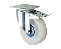 TENTE 3470 Series 3.94 Inch (in) Wheel Diameter Noise Reducing Swivel Caster with Total Lock (3477UOT100P62)