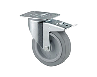 TENTE 3470 Series 3.94 Inch (in) Wheel Diameter Industrial Swivel Caster with Total Lock (3477UFR100P62)