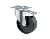 TENTE 3470 Series 3.94 Inch (in) Wheel Diameter Industrial Swivel Caster with Total Lock (3477POR100P62)