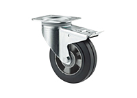 TENTE 3470 Series 3.94 Inch (in) Wheel Diameter Industrial Swivel Caster with Total Lock (3477IEP100P62)