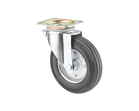 TENTE 3476 Series 7.87 Inch (in) Wheel Diameter Swivel Caster with Central Lock (3470DVP200P63)