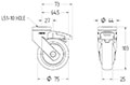 5225PJP075L51-10 - TENTE LEVINA Swivel Caster-2