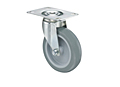 TENTE 1470 Series 3.94 Inch (in) Wheel Diameter Institutional Steel Swivel Caster (1470PAO100P52)