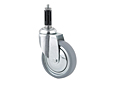 TENTE 2470 Series 3.94 Inch (in) Wheel Diameter Institutional Steel Swivel Caster (2470DIK100R07-Ø31-35)