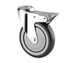 TENTE 1670 Series 3.94 Inch (in) Wheel Diameter Institutional Steel Swivel Caster with Total Lock (1677PIP100P30-13)