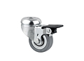 TENTE 2470 Series 1.97 Inch (in) Wheel Diameter Institutional Steel Swivel Caster with Wheel Brake	(2475DIK050P30-11)