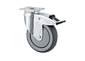 TENTE 2470 Series 3.94 Inch (in) Wheel Diameter Institutional Steel Swivel Caster with Directional Lock (2471PJP100P50)