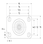 TENTE 2470 Series 3.94 Inch (in) Wheel Diameter Institutional Steel Swivel Caster (2478UAP100P52) - 2