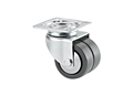 TENTE 2970 Series 1.97 Inch (in) Wheel Diameter Twin Wheel Steel Swivel Caster (2970UAK050P40)