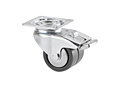 TENTE 2970 Series 1.97 Inch (in) Wheel Diameter Twin Wheel Steel Swivel Caster (2975UAK050P40)