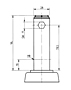 TENTE 2940 Series 3.94 Inch (in) Wheel Diameter Hospital Bed Swivel Caster (2940UAP100R05-28)