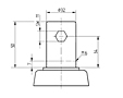 TENTE LINEA Series 4.92 Inch (in) Wheel Diameter Swivel Caster (5940UAP125R05-32 CC R9002) - 3