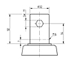 TENTE LINEA Series 4.92 Inch (in) Wheel Diameter Swivel Caster (5940UAC125R05-32 CC R9002) - 3