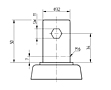 TENTE LINEA Series 5.91 Inch (in) Wheel Diameter Swivel Caster (5980UAP150R05-32) - 3