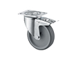 TENTE 3470 Series 3.94 Inch (in) Wheel Diameter Industrial Swivel Caster with Total Lock (3477PJO100P62)