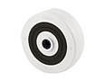 TENTE SYNTECH Series 3.94 Inch (in) Wheel Diameter Noise Reducing Swivel Caster (3470HUR100P62 white)