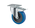 TENTE 3470 Series 3.94 Inch (in) Wheel Diameter Industrial Swivel Caster with Total Lock (3477UFR100P62 blue)