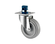 TENTE 3479 Series 11 Millimeter (mm) Hex Hole Swivel Caster with Central Lock (3471UFR125P70 L1-11)