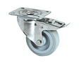 TENTE 8470 Series 3.94 Inch (in) Wheel Diameter Stainless Steel Swivel Caster with Total Lock (8477UFD100P62)